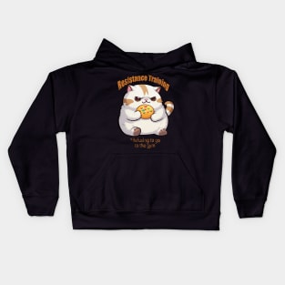 No gym for kitty! Kids Hoodie